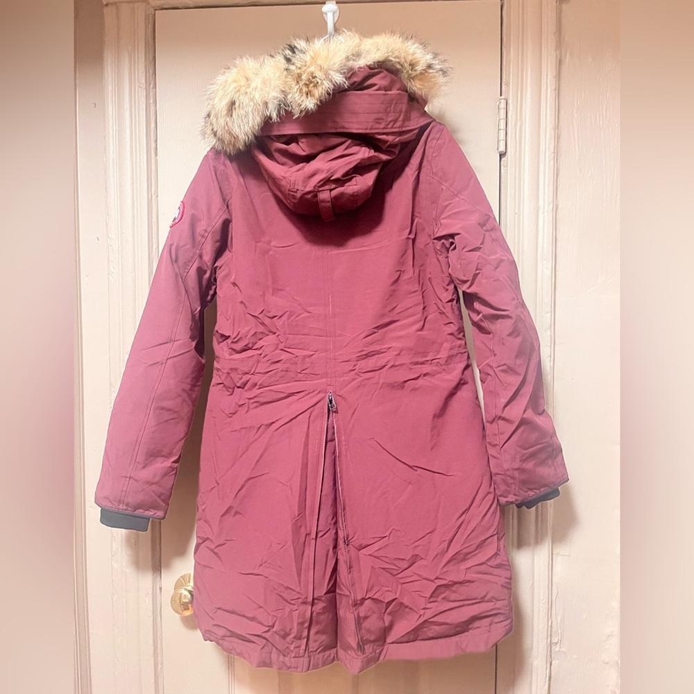 Canada Goose Rossclair Parka Elderberry Medium hood coyote fur down coat - Picture 5 of 14